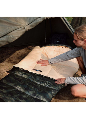 Спальний мішок з капюшоном M320 CNK2350WS023, зелений камуфляж, лівий (A-017897) Naturehike (321107382)