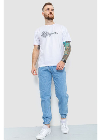 Біла футболка чоловіча батал, колір білий, 208r019 Ager