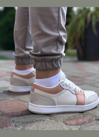 Жіночі кросівки з еко шкіри (1344) No Brand бежеві демісезони (313293353)