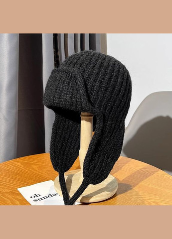 Шапка-ушанка вязаная One Size 55-58 (5004) No Brand (358052685)