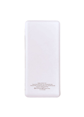 Універсальна портативна мобільна батарея для швидкого заряджання Power Bank WUW-Y100 22.5W 20000mah, Білий No Brand (349824419)