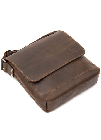 Сумка чоловіча шкіряна через плече 11432 Коричневий Grande Pelle (302008975)