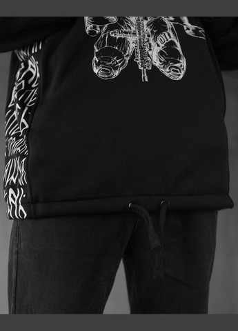 Чоловічий худий на флісі Смерть зачекає на чорне No Brand (303282379)