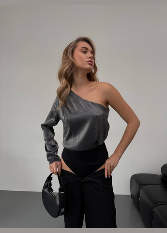 Шовковий боді на одне плече Fashion (315875592)
