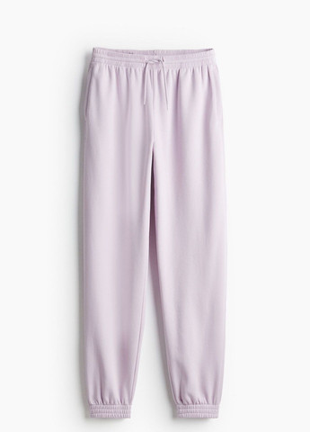 Светло-фиолетовые спортивные демисезонные брюки H&M