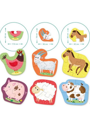 Пазл 2-3-4 элемента 300152 Домашние животные Dodo (327216005)