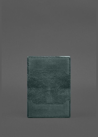 Шкіряна обкладинка для пенсійного посвідчення зелена (A-028684) BlankNote (328961630)