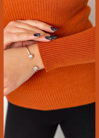 Кофта женская в рубчик, цвет светло-персиковый, Ager (288751748)