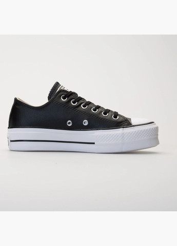 Кеди жіночі Chuck Taylor All Star Platform Leather Black 561681C Converse чорні (333653533)