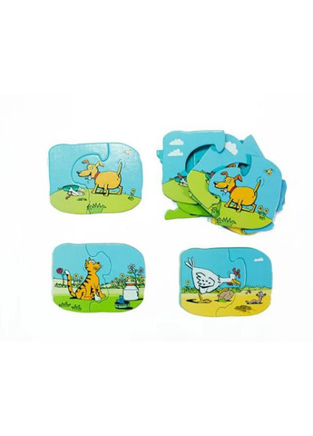 Пазлы для малышей "Песик, котик, курочка" 960247 (190001UA) 18 элементов Така Мака (314503728)