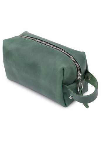 Шкіряна косметичка унісекс 11572 Зелений Grande Pelle (298920982)