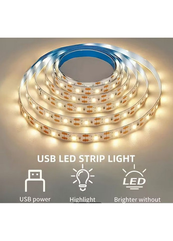 Светодиодная лента с питанием от USB BJ-5VRTE-5 Теплая 5м No Brand (373282294)