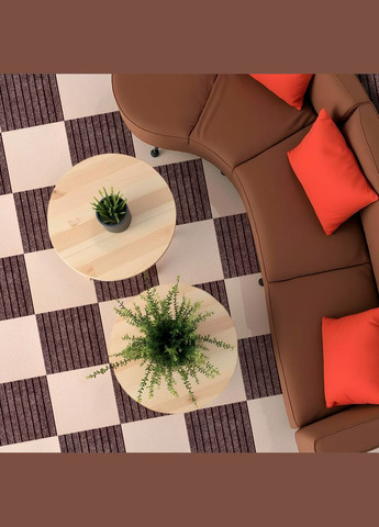 Самоклеящаяся плитка под ковролин молочный 300*300*4,5MM (D) SW-00002482 Sticker Wall (327089009)