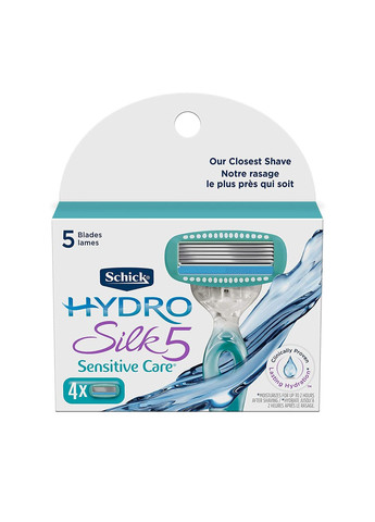 Леза для жінок Hydro Silk Sensitive Care Women (4 картриджа) Schick (278773463)