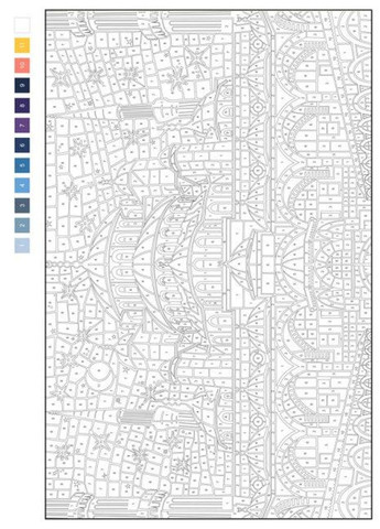 Розмальовка Книги для дозвілля. Кольоровий квест. Архітектура Жорж (297515007)