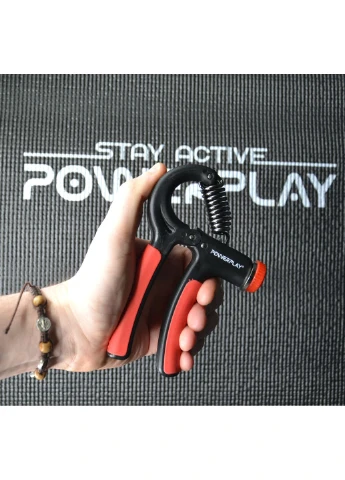Кистевой эспандер PP-4323 с регулируемой нагрузкой 10-40 кг. Strength Grip Черный PowerPlay (397020788)