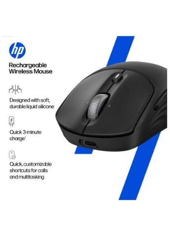 Мишка HP 700 Rechargeable Wireless/Bluetooth Black (AZ7B0AA) Hewlett Packard (396695714)