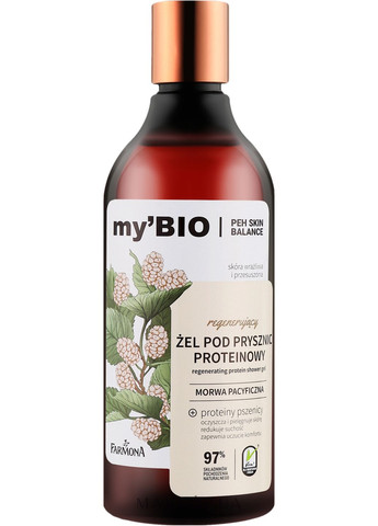Гель для душа "Тихоокеанская шелковица" Regenerating Protein Shower Gel Pacific Mulberry 500ml (1303567-31097407) Farmona (368635251)