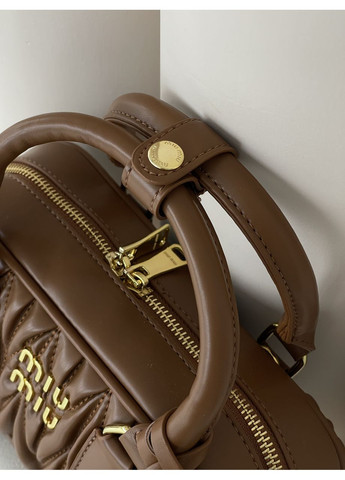 Сумка жіноча Arcadie Matelassé коричневий крос боді No Brand (369935518)