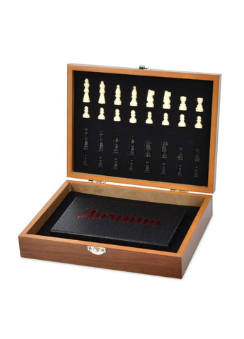 Набор настольных игр 2 в 1 XQ12095 шахматы, домино Bambi (364195269)