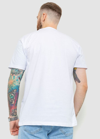 Біла футболка чоловіча батал,, 208r014 Ager