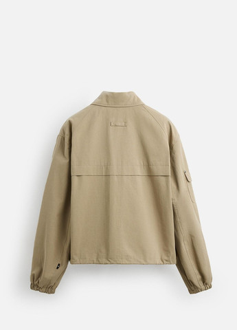 Бежевая демисезонная куртка Zara