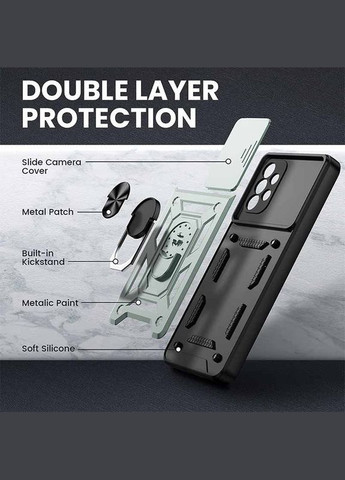 Ударопрочный чехол Camshield Serge Ring для Samsung Galaxy A72 4G / A72 5G Green No Brand (340063211)