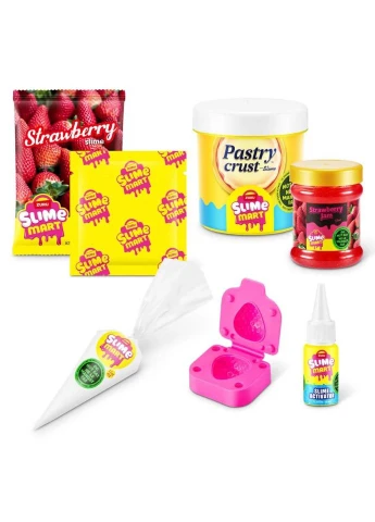 Игровой набор со слаймами "Клубничный чизкейк" Slime Mart 15901A серии "Shopping Bag" No Brand (388543552)