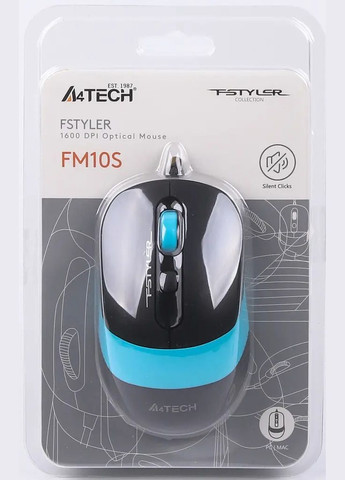 Миша FM10S Blue/Black A4Tech (356728765)