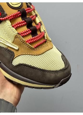 КРОССОВКИ ЖЕНСКИЕ NIKE AIR MAX 1 TRAVIS SCOTT CACTUS JACK BAROQUE BROWN НАЙК АИР МАКС No Brand бежевые демисезоны (367177812)