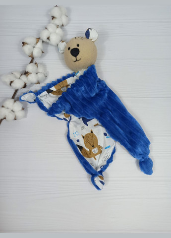 Комфортер Ведмедик та Еко гризунок Шурхітливі вушка a.l.babybox Звірі на галявині Синій No Brand (315488014)