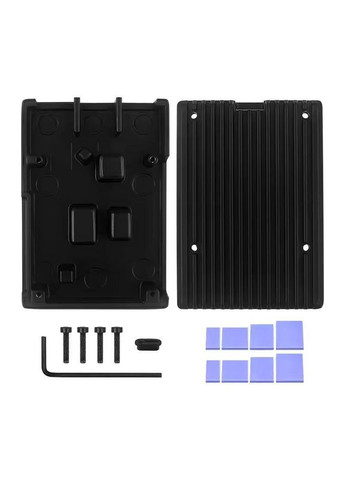 Корпус для 5 алюмінєвий з пасивним охолодження (чорний) Raspberry Pi (362450829)