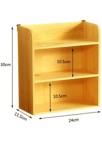 Настінна полиця з дерева Цайболт каррі (НСП-008503) No Brand (328081995)