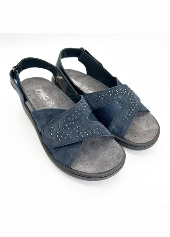 Синие босоножки (р) кожа/замша 0-1-1-757270 Imac