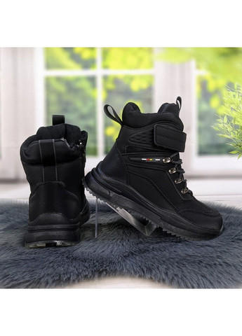 Черные повседневные зимние ботинки зимние для мальчика черные Paliament