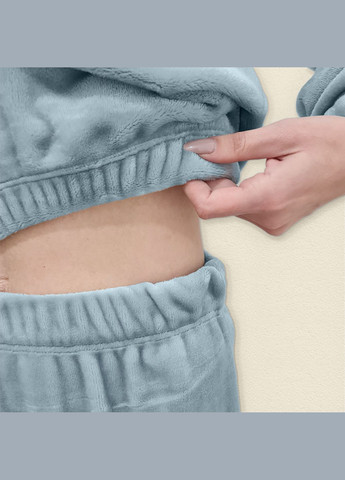 Комбинированная всесезон женская демисезонная пижама из пушистой ткани silver dexter's