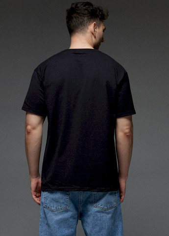 Чорна футболка aspirine чоловіча чорна " космічні шахи" YAPPI