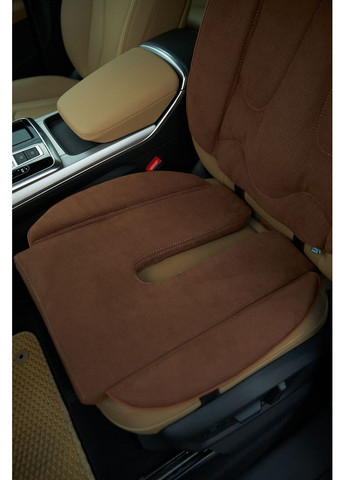 Топова накидка з натуральної алькантари Ekkoseat 1. Коричневий. AV-1AL-401 Ekko Seat (353718726)