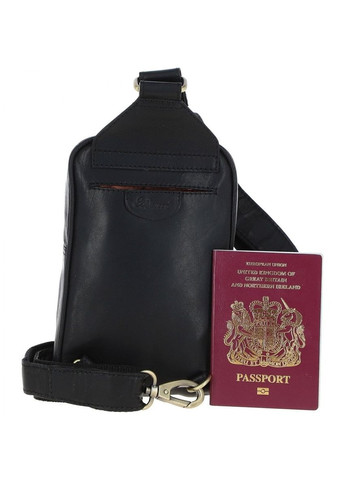 Мужская сумка из натуральной кожи T75 BLACK Ashwood (303830242)