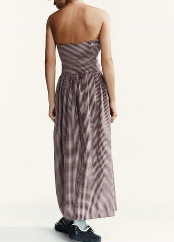 Комбінована повсякденний сукня Zara в клітинку