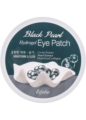 Гидро-гелевые патчи с черным жемчугом под глаза Black Pearl Hydrogel Eye Patch 60шт (363279-134618) Esfolio (368627996)