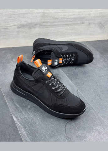 Черные демисезонные мужские кроссовки No Brand