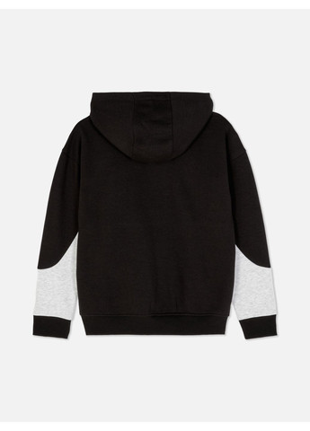 Худі фліс,чорний-сірий з принтом, Primark (364314040)