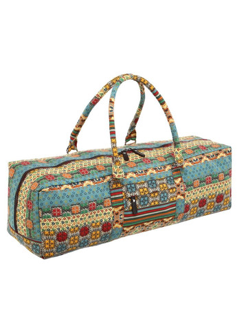 Сумка для йоги Yoga bag FODOKO (размер 20х19х64см, полиэстер, хлопок, бежево-голубой) (FI-6970-3) SP-Sport (361434589)
