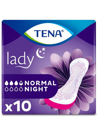 Урологічні прокладки (7322541185477) Tena lady normal night 10 шт. (268745128)