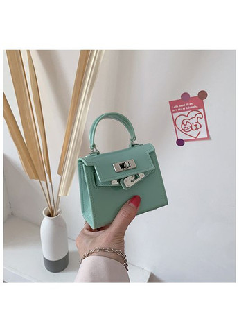 Детская маленькая сумка 10448 кросс-боди на ремешке бирюзовая No Brand (314455203)