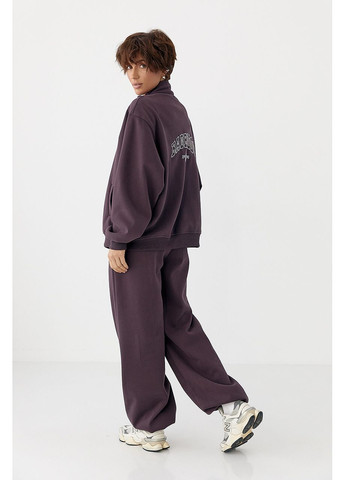 Зимовий спортивний костюм із написами - темно-сірий колір Lurex (370601901)