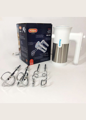 Міксер ручний MG-230, потужний міксер, міксер блендер ручний, побутові міксери, кухонний міксер Magio (364664701)