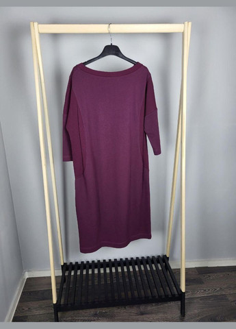 Фіолетова плаття жіноче базове демісезонне міді фіолетове "коді" mksh2281-1 Modna KAZKA