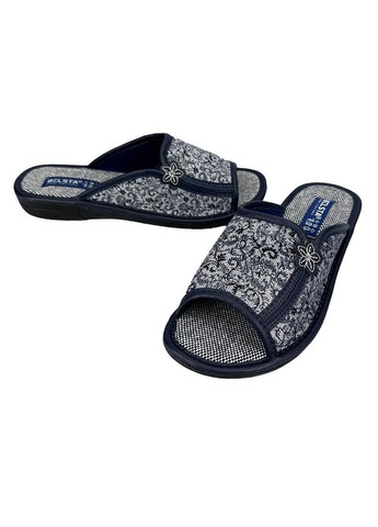 Домашні тапочки жіночі текстильні сині 166-2 Белста (370709069)